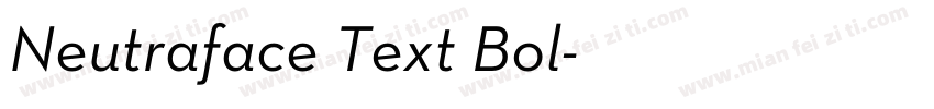Neutraface Text Bol字体转换